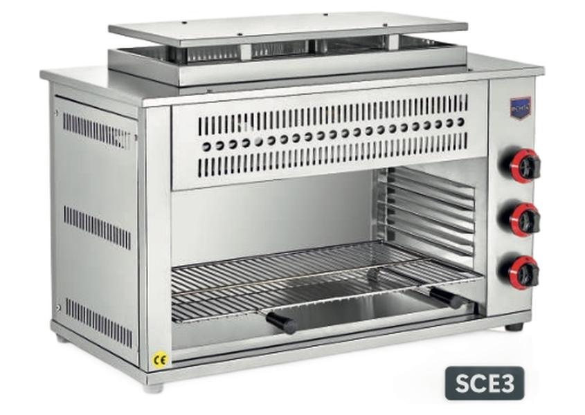 مدل SCE3 – کباب‌پز گازی ۳ شعله (CE)